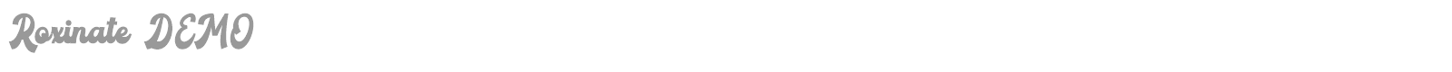 Roxinate font preview
